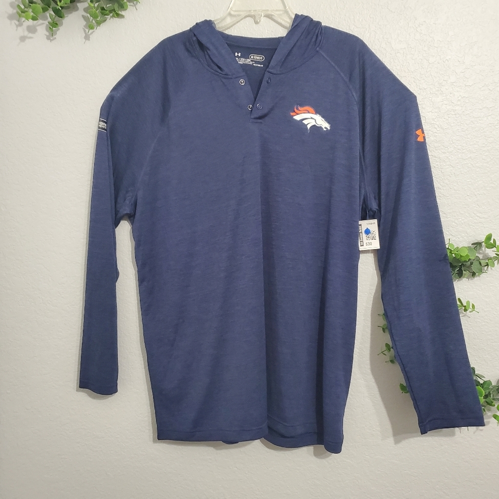 Denver Broncos Long Sleeve Hoodie New with Tag 2XL